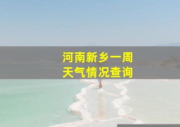 河南新乡一周天气情况查询