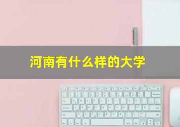 河南有什么样的大学