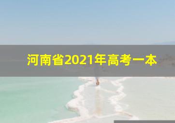 河南省2021年高考一本