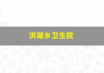 洪湖乡卫生院