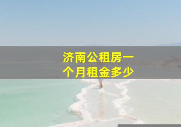 济南公租房一个月租金多少