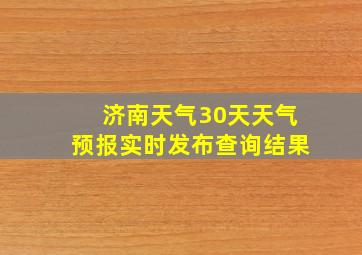 济南天气30天天气预报实时发布查询结果