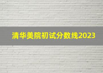 清华美院初试分数线2023