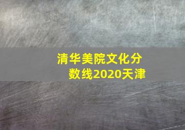 清华美院文化分数线2020天津