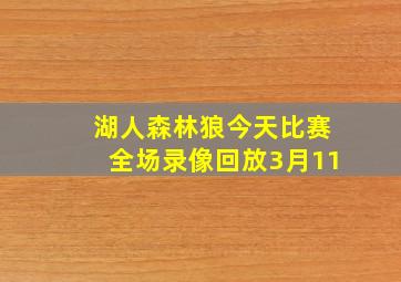 湖人森林狼今天比赛全场录像回放3月11