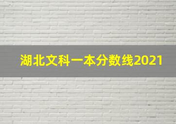 湖北文科一本分数线2021