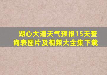 湖心大道天气预报15天查询表图片及视频大全集下载