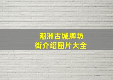 潮洲古城牌坊街介绍图片大全