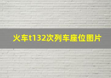 火车t132次列车座位图片