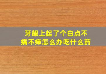 牙龈上起了个白点不痛不痒怎么办吃什么药