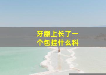 牙龈上长了一个包挂什么科