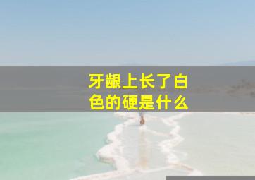 牙龈上长了白色的硬是什么