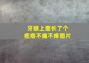 牙龈上面长了个疙瘩不痛不痒图片