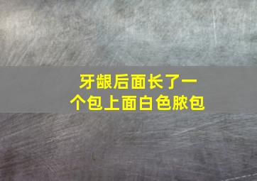 牙龈后面长了一个包上面白色脓包