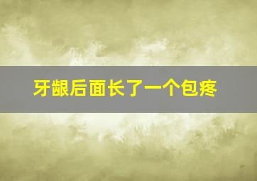 牙龈后面长了一个包疼