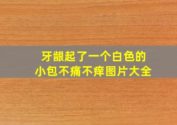 牙龈起了一个白色的小包不痛不痒图片大全