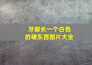 牙龈长一个白色的硬东西图片大全