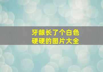 牙龈长了个白色硬硬的图片大全