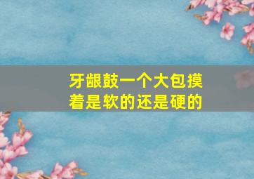 牙龈鼓一个大包摸着是软的还是硬的