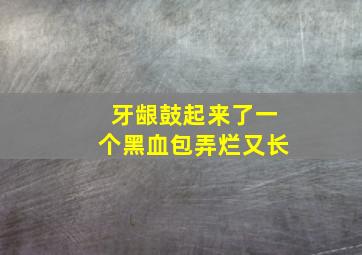 牙龈鼓起来了一个黑血包弄烂又长