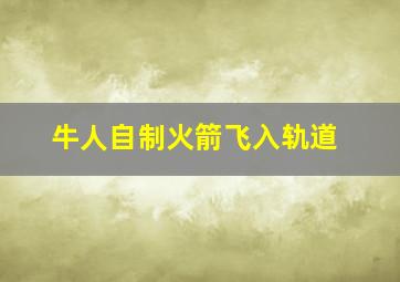 牛人自制火箭飞入轨道