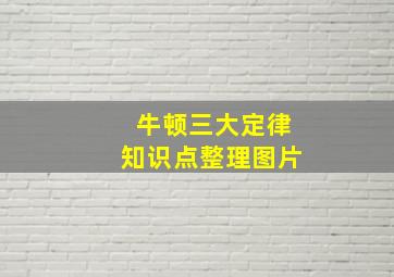 牛顿三大定律知识点整理图片