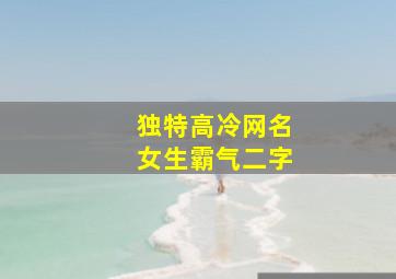 独特高冷网名女生霸气二字