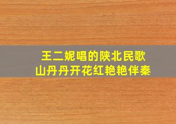 王二妮唱的陕北民歌山丹丹开花红艳艳伴秦