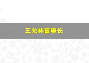 王允林董事长