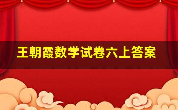 王朝霞数学试卷六上答案