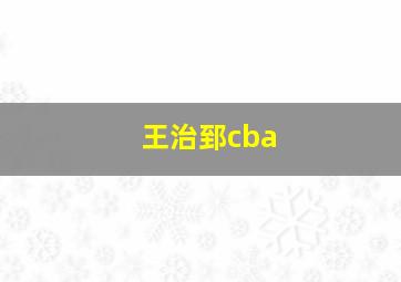 王治郅cba