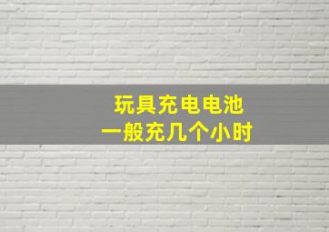 玩具充电电池一般充几个小时