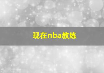 现在nba教练