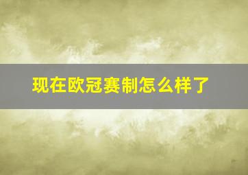 现在欧冠赛制怎么样了