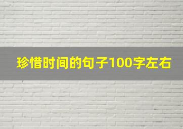 珍惜时间的句子100字左右