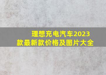 理想充电汽车2023款最新款价格及图片大全