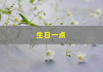 生日一点