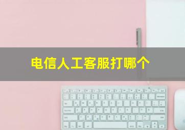 电信人工客服打哪个