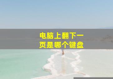 电脑上翻下一页是哪个键盘