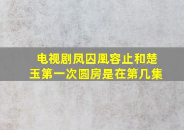 电视剧凤囚凰容止和楚玉第一次圆房是在第几集