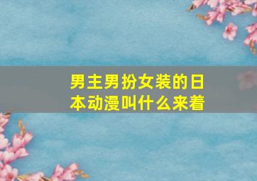 男主男扮女装的日本动漫叫什么来着