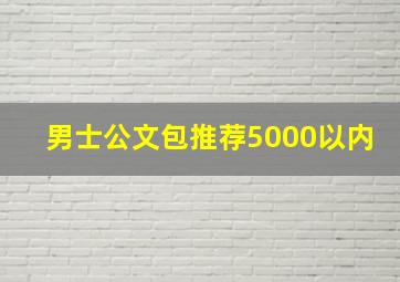 男士公文包推荐5000以内