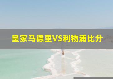 皇家马德里VS利物浦比分