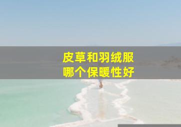 皮草和羽绒服哪个保暖性好