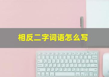 相反二字词语怎么写