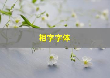 相字字体