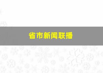 省市新闻联播