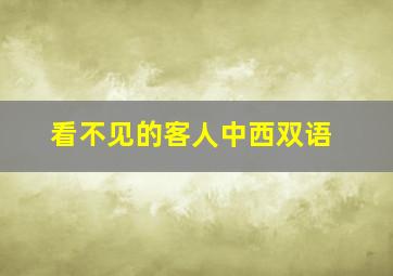 看不见的客人中西双语