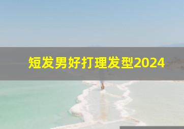 短发男好打理发型2024