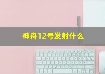 神舟12号发射什么